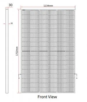 108 Mono Perc Cell Half